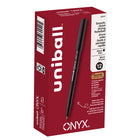 uni-ball – Stylos à bille roulante ONYX – 0,5 mm – noir – paquet de 12  -Stylos à bille roulante