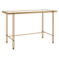 Hudson&Canal - Bureau Inez 48" - Laiton-Un design contemporain moderne pour votre entrée, votre salon, votre bureau et plus encore