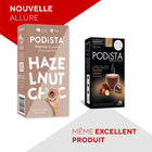 PODiSTA - Chocolat noisette - Compatibles Nespresso originales - paquet de 60-Vous pouvez même le faire FROID en faisant l’extraction sur des cubes de glace et en y ajoutant du lait froid. Vous aurez alors un délicieux breuvage pour l’été.