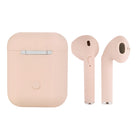 Basic Tech Mini-écouteurs sans fil autonomes - Rose-Microphone intégré