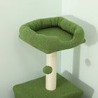 PawHut - Arbre à chat 47 po avec maisonnette, échelle, poteaux à griffer, balle-Matériau : MDF, peluche, sisal 