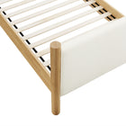 Modway - Maven Taille jumelle Boucle Tapis Lit de plateforme, Feather Oak-7