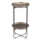 Zuo - Bronson Table d’appoint décorative - Bronze-Garantie limitée de 3 ans