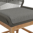 Modway - Wellspring Terrasse extérieure Teck et corde Tabouret de comptoir - Graphite gris-8