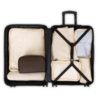 Swiss Mobility - Valise de cabine rigide 21.75 po de la collection JFK - Rouge-Poignée de chariot télescopique avec hauteurs de verrouillage à plusieurs niveaux