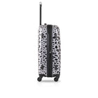 TUCCI Italy - Winter Leopard Art 3 pièces valise à bagages-Dimensions du bagage à main 20 » - Intérieur : 20 » de largeur x 13 » de largeur x 7,6 » de haut, extérieur : 22,8 » de largeur x 13,7 » de large x 8,2 » de h, poids : 6,17 lbs