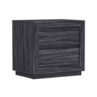 Manhattan Comfort - Table de nuit contemporaine Soren 26" à 2 tiroirs - Gris charbon-Le design surélevé apporte une touche raffinée tout en assurant la stabilité et la solidité de la pièce