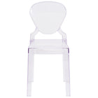 Flash Furniture -  Chaise fantôme transparente avec dossier à larme-Chaise d'appoint de style classique