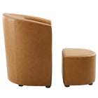 Modway - Divulge Fauteuil et ottoman - Tan-Capacité de poids - 330 lb