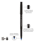 uni-ball – Stylos à bille roulante ONYX – 0,7 mm – encre bleue – paquet de 12  -Pointe fine de 0,7 mm