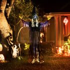 Outsunny - Sorcière animée à suspendre de 6pi - décorations d'Halloween-Aucun assemblage nécessaire et fonctionnement sur piles pour une installation rapide et sans effort de votre décor d'Halloween 