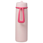 b.box - Bouteille isotherme à couvercle rabattable - 690 ml - Rose Paradis-Compatible avec la plupart des porte-gobelets de voiture standard (diamètre recommandé > 80 mm)