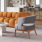 Zuo - Penryn Fauteuil d’appoint - Gris ardoise-Dimensions: 27,2 po L x 26,8 po L x 27,2 po H