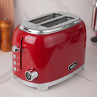 Salton - grille pain numériques NuRetro 2 tranches - cerise cosmique-7
