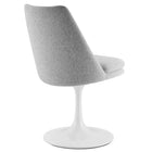 Modway - Lippa Salle à manger pivotante Rembourré Fauteuil d’appoint - Blanc gris clair-Assemblée requise