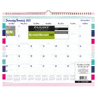 AT-A-GLANCE – Calendrier mural mensuel à rayures de carrousel 2027 – 11 7/8 po H x 14 7/8 po l – bilingue-12 mois : janvier 2027 à decembre 2027