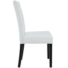 Modway - Confer Restauration Vinyle Fauteuil d’appoint - Blanc-Rembourrage en mousse dense pour le confort