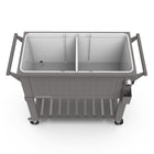 Permasteel - Glacière de patio style mobilier 80 pintes avec séparateur - gris foncé-La puissance de refroidissement prolongée garde les boissons fraîches jusqu’à 36 heures.