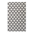 Modway - Lida Treillis marocain Tapis de comédie 8 pi l x 10 pi L - Ivoire et charbon de bois-Tapis à treillis marocain