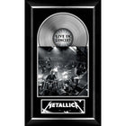 Metallica Live Music Cover with Silver Vinyl - Impression encadree - 19" x 31"-Qualité supérieure - music memorabilia