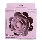 Dexypaws - Mangeoire lente Flower - Rose poudré-Silicone de qualité alimentaire