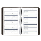 Blueline - Agenda Scolaire Hebdomadaire/Mensuel - 8 po H x 5 po l - Noir - Bilingue-Jours fériés