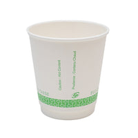 Eco-Packaging - Gobelets pour boissons chaudes compostables à double paroi - 10 oz - Paquet de 500-Fabriqué à partir de carton doublé de résine compostable