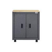 Cat - Armoire de base à 2 portes prête à assembler de 28 po-Accès large à deux portes : Permet de charger et décharger facilement les articles rangés.