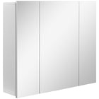 Kleankin - Armoire à pharmacie murale avec miroir - 28 po l x 24 po P - blanc-Conception murale, prend peu de place 