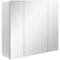 Kleankin - Armoire à pharmacie murale avec miroir - 28 po l x 24 po P - blanc-Conception murale, prend peu de place 