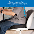 Mount-It - Coussin de siège ergonomique Ergo Collection-La housse durable est fabriquée à partir d'un tissu en maille respirante