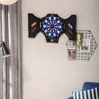 Soozier - Cible Électronique Avec 31 Jeux - Ensemble Armoire Cible Fléchettes Pointe Souple-Jusqu'à 8 joueurs peuvent jouer en même temps 