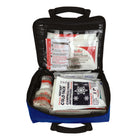 First Aid Central - Trousse de Premiers Soins Essentielle - Étui souple bleu - Ensemble de 173 morceaux-Compartiments internes pour un accès rapide