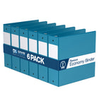 Davis Group Super économie, Reliure à anneaux ronds 3 po, paquet de 6 – Bleu Turquoise-3 Reliure À Anneaux