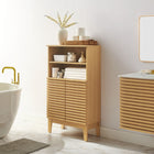 Modway - Render Autonome Armoire de rangement de salle de bain in Chêne-Charnières douces à fermeture
