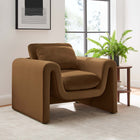 Modway - Waverly Performance Velvet Fauteuil - Brown-Tissu résistant aux taches