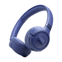 JBL - Tune 680NC Casque supra‑auriculaire sans fil avec réduction de bruit - Bleu-Son haute résolution JBL Pure Bass et son spatialisé