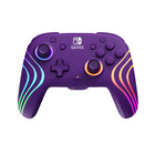 PDP - Manette sans fil Afterglow Wave pour Nintendo Switch – Violette-Boutons dorsaux applicables - Programmation des boutons de retour pour un gameplay personnalisé