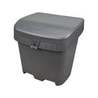 RMP - Maintenance Products Contenant pour sel et sable - Gris - 21" H x 27" l x 26" P - 4.24 pi³ -Il peut également servir à ranger du matériel de jardinage, des articles de sport, des articles de piscine, des outils, des déchets/recyclables ou tout autre objet que vous souhaitez stocker en toute sécurité