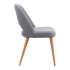 Zuo - Leith Chaise de salle à manger - Gris - Ensemble de 2-Garantie limitée de 3 ans
