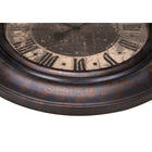 Monarch Specialties - Horloge - 30 po Rond - Surdimensionné Grand - Horloge Murale - Brun - Transitionnel-Aucun assemblage n'est nécessaire, il suffit d'insérer une pile AA (non incluse), de la suspendre et de l'utiliser comme pièce décorative dans votre maison