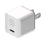 Scosche Mini chargeur domestique USB-C 30 W avec câble tressé de 8 pieds USB-C vers Lightning - Blanc-Protège contre la surcharge et la surchauffe pour une utilisation sûre avec des appareils moins puissants
