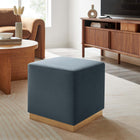 Modway - Tilden Velous de performance carré 17" Rembourré Ottoman - Cadet Blue Natural-Rembourrage en mousse dense