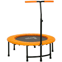 Soozier - Trampoline D’Exercice Mini 39 po, Rebounder De Fitness Intérieur - Orange-Base à 6 pieds en acier avec embouts en caoutchouc antidérapants pour une grande stabilité lors de l’utilisation    