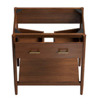 Modway - Zaire 30" Armoire de toilette de salle de bain (lavabo non inclus) - Noyer-Placage de grains de bois