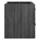 Modway - Render Support mural de 24" Armoire de toilette de salle de bain (lavabo non inclus) - Charbon de bois-Bassin d’évier et installations non inclus