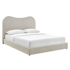 Modway - Seluna Boucle Lit plateforme Queen, Rock-Pieds durables en plastique à profil bas