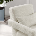 Modway - Mirage Boucle Tapis Fauteuil - Ivoire-Système de soutien à ressort sinueux