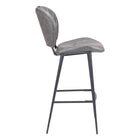 Zuo - Terrence Tabouret de bar - Gris vintage-Dimensions: 23,2 po L x 18,1 po L x 43,7 po H
