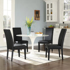Modway - Parcel Restauration Imitation cuir Fauteuil d’appoint - Noir-Rembourrage en mousse dense